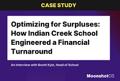 Booth Kyle, Indian Creek School Optimizing for Surpluses: How Indian Creek School Engineered a Financial Turnaround